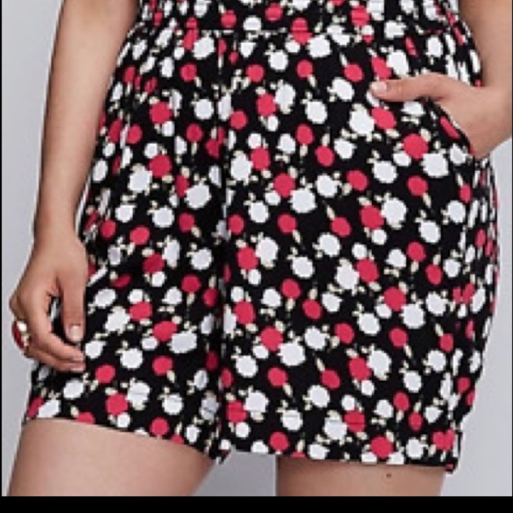 Lane Bryant shorts- material flowy- has pockets-